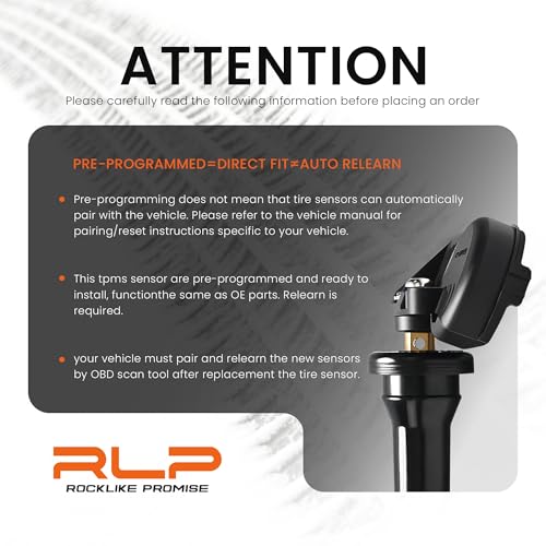 Set of 4 TPMS Tire Pressure Monitoring System Sensor 433MHz Compatible with Jeep Wrangler JK Dodge Ram Charger Replacement for 56029398AB 68142397AA 68241067AA 68241067AB - Image 6