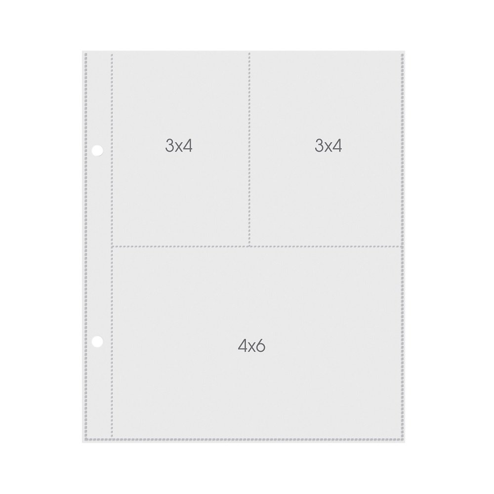 Simple Stories 2005 Mix and Match 3 by 4/4-Inch by 6-Inch Page Protectors