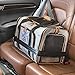 2 Side Expandable Cat Carrier and Small Dog Carrier by Pet Peppy- Expandable Sides Creates Twice The Space for Pets - Perfect Cat Travel Bag | Dog Travel Bag - Airline Approved Pet Carrier! (Grey)