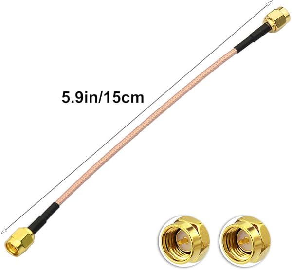 GTIWUNG 2pcs SMA cable SMA maschio a SMA pigtail cavo maschio RG316 15cm per Homematic CCU3 CCU2 CC1101 Raspberry Pi 2 4GHz Antenna WiFi Router wirelesse