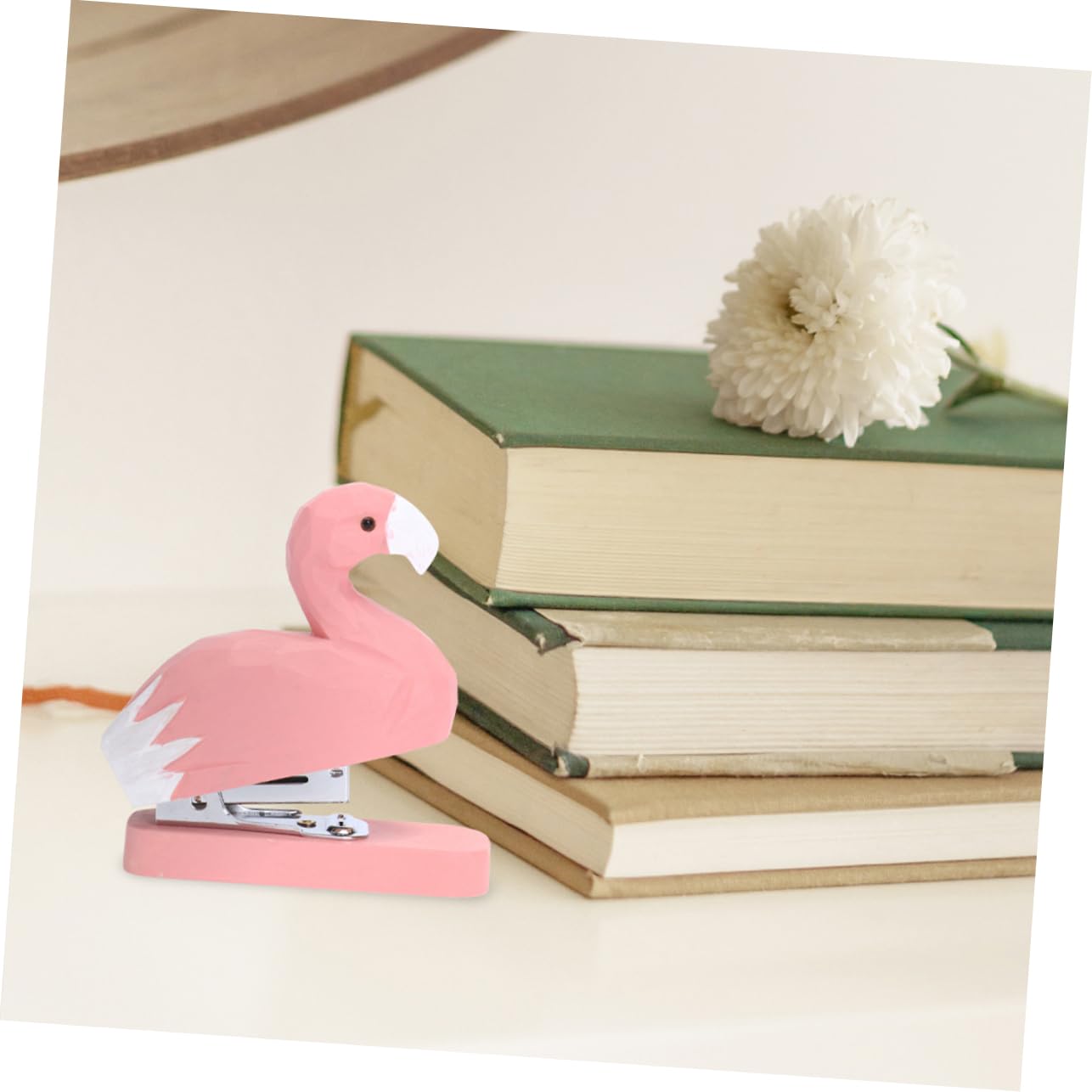 Pinzatrice da Scrivania Animale in Legno Originale 2 Pezzi | Ufficio e Scuola, Aspetto Grazioso e Semplice, Decorativa, Set Compatto