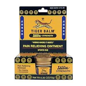 Tiger Balm Pain Relieving Ultra Strength, 10g – Soothing & Ultra Strength Muscle Rub Ointment – Non-Staining Sports Muscle Rub