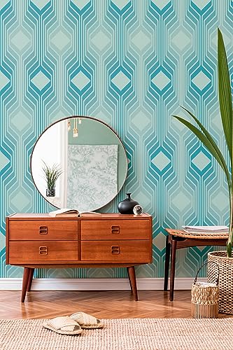 Papier peint rétro intissé lavable pour masquer les défauts