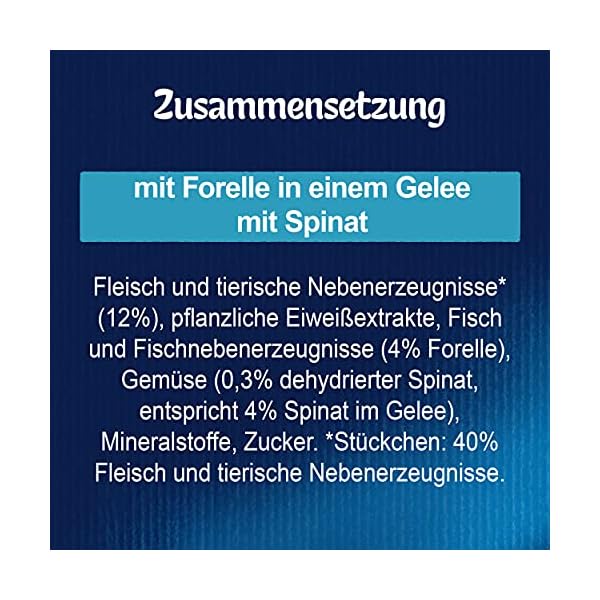 FELIX Sensations Gelees Katzenfutter nass, mit Forelle & Spinat in Gelee, 26er Pack (26 x 85g) – Bild 8