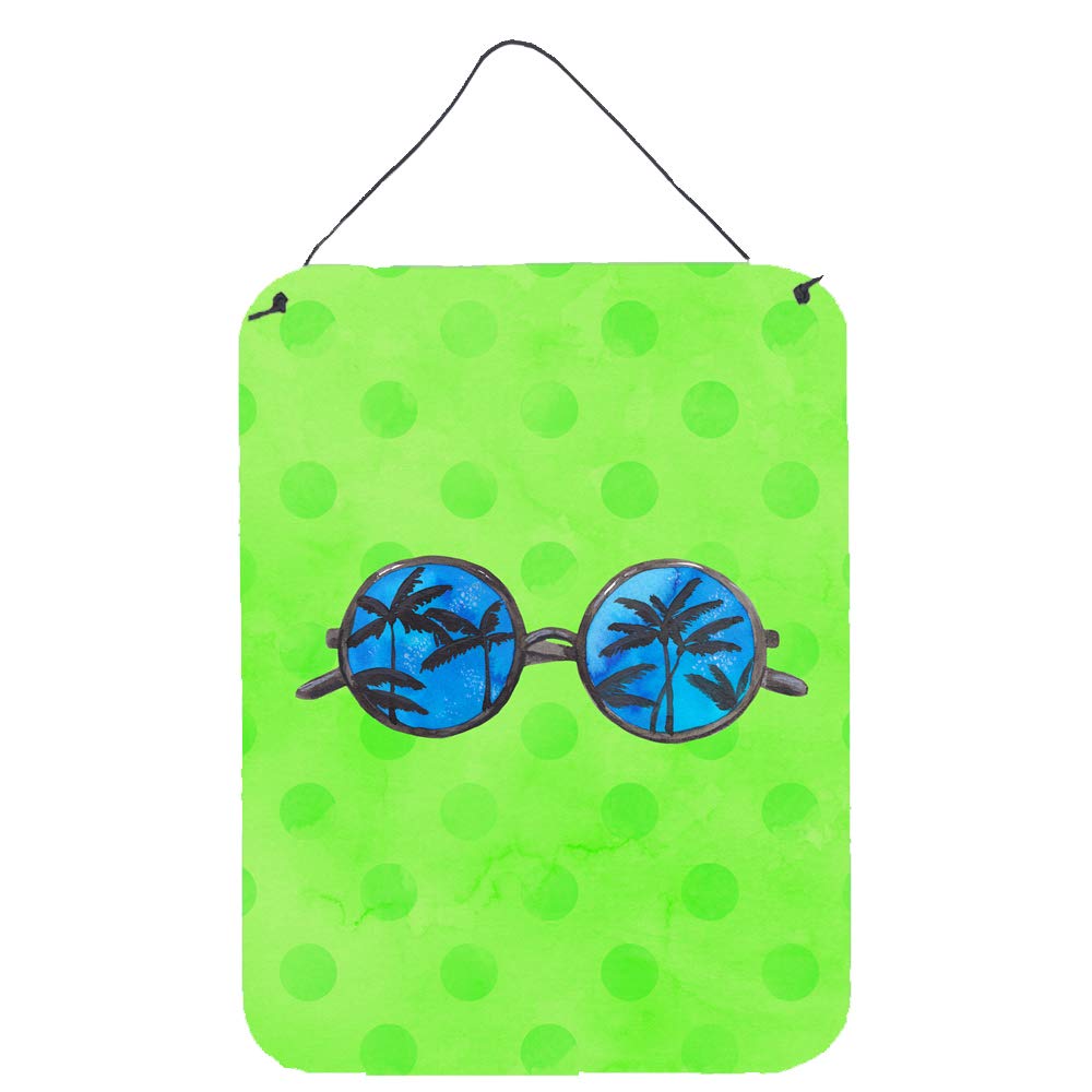 Lunettes de soleil motif à pois vert Caroline's Treasures pour raviver vos souvenirs de vacances
