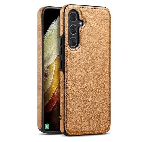 Image of MOBILOVE PU Leather Flexible Back Case Cover for | Samsung Galaxy S24 Plus 5G (Brown)