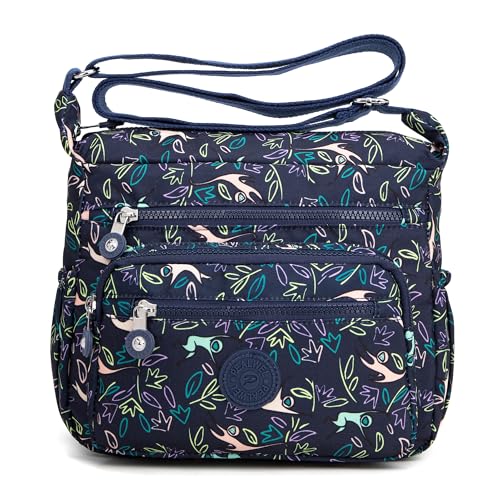 Image of Pealwel Women Shoulder Handbag Roomy Multiple Pockets Bag Ladies Crossbody Purse Tote Top Handle Satchel