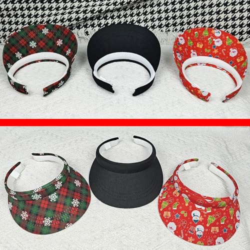 Image of 3 Pack Sports Sun Visor Hat Women Men Adjustable Clip On Visors Outdoor Golf Beach Cap
