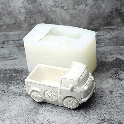 Moule silicone camion pot de fleurs pour fabriquer vos cadeaux - 3