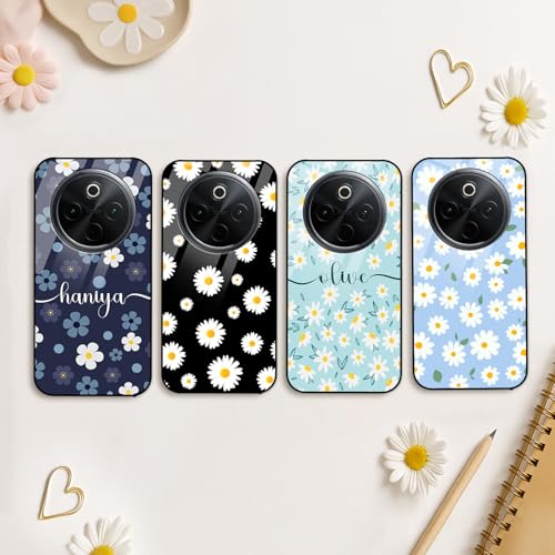 Image of COLORflow Back Cover Compatible with Vivo T4 5G / Y300 Pro 5G / iQOO Z10 5G | Daisy Garden Customized | Shockproof TPU Bumper with Camera Protection Back Cover
