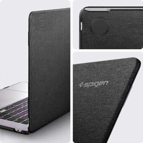 Spigen Urban Fit Case Compatible with MacBook Air 15 inch Case M5 (2026), M4/M3/M2 (2025-2022) Premium Knit Fabric Case - Black - Image 3