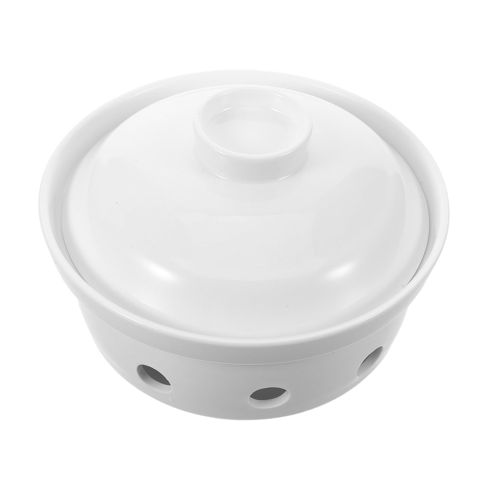 Plat à Fromage Couvert en Céramique 20,7cm Blanc pour Fêtes