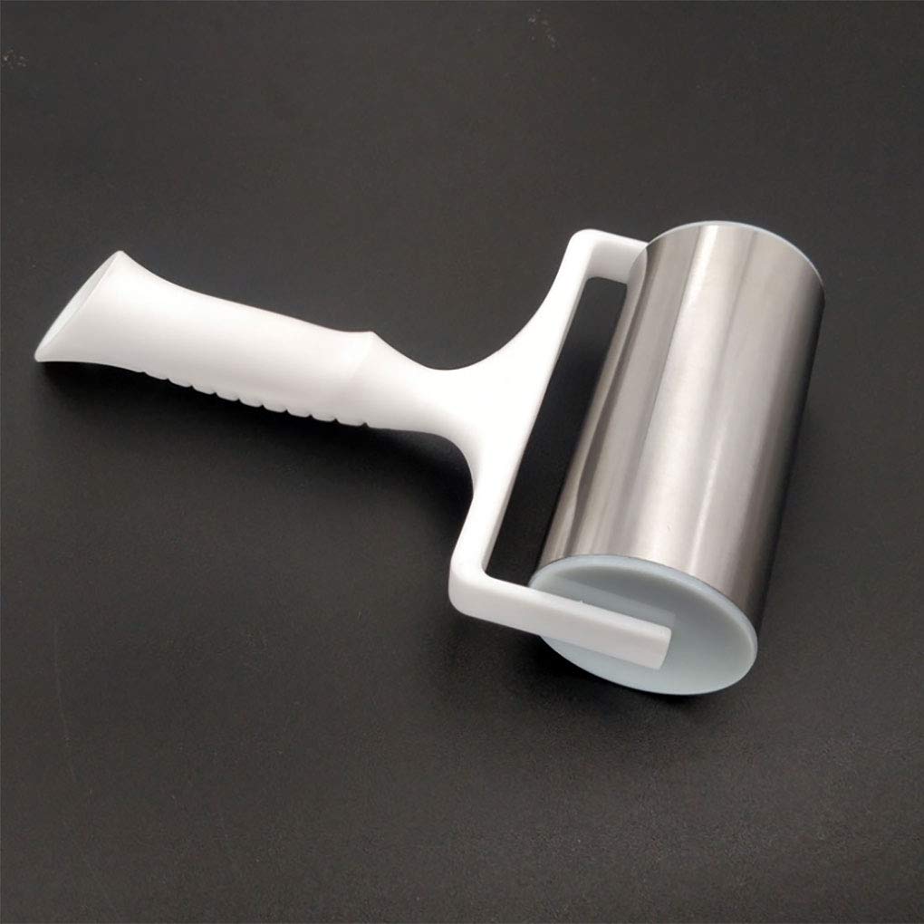Rodillo de acero inoxidable con mango de plástico, pequeño rodillo para pastelería y masa de pizza, ideal para hornear masa, pizza, pastel, pasteles, pasta y galletas (color al azar) 7