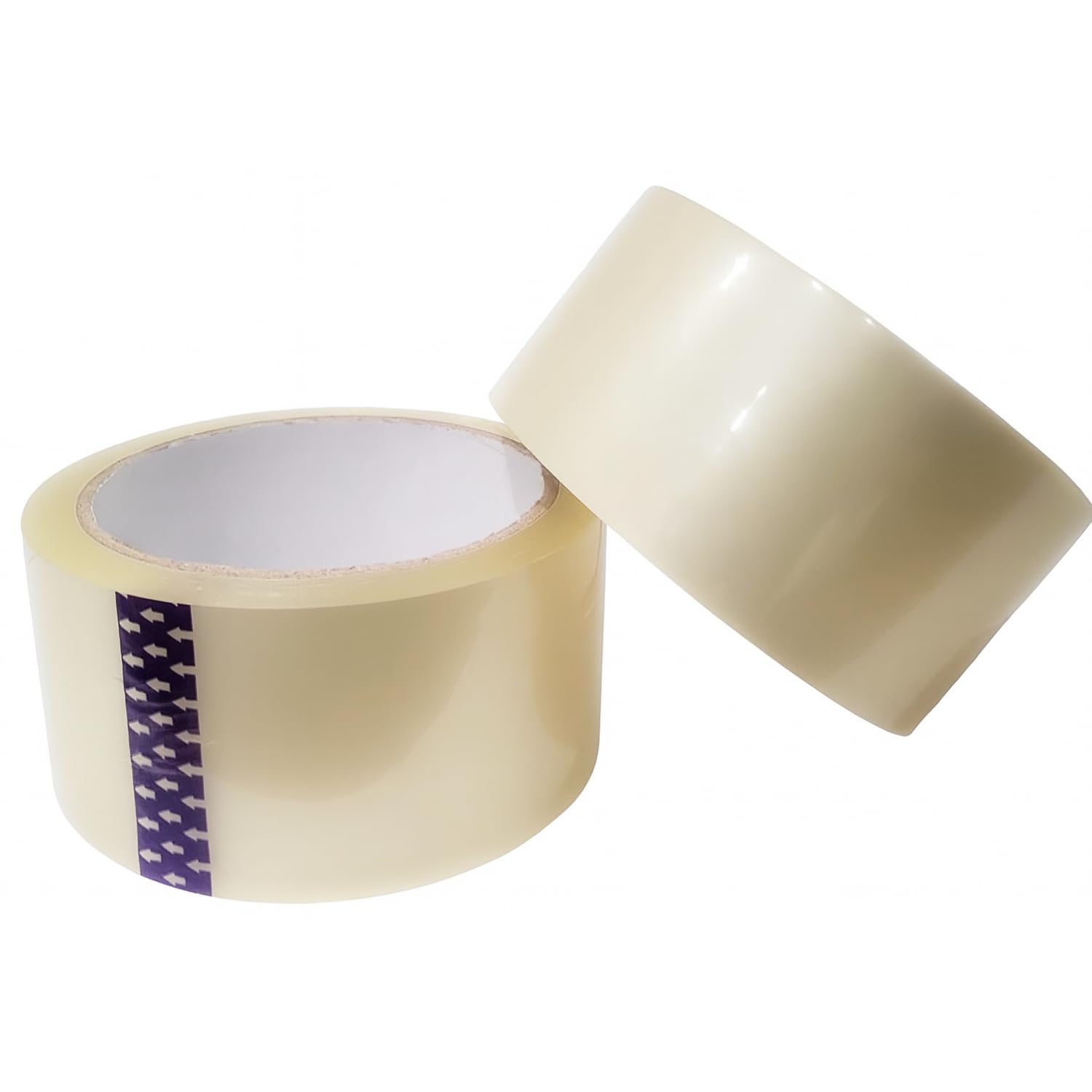 2 Rolls Clear Packing Tape 2 Inch x 55 Yards, Heavy Duty Shipping, Moving & Mailing Tape | Strong Carton Sealing Packaging Tape for Boxes & Office Use