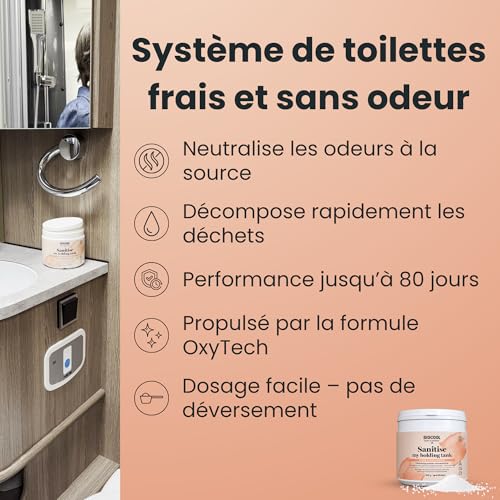 Traitement réservoir eaux usées décompose déchets neutralise odeurs 500g - 2