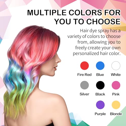 Spray de color temporal para cabello negro 120 ml miniatura 5