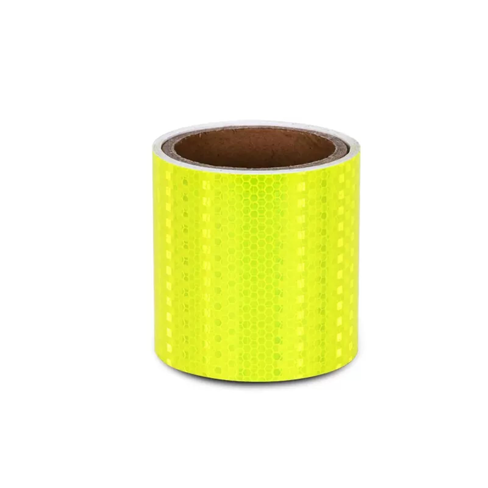 Cinta reflectante de alta visibilidad advertencia seguridad adhesiva fuerte fluorescente impermeable for exteriores amarilla for remolques, camiones, bicicletas, cascos, automóviles(10cm x 3m)