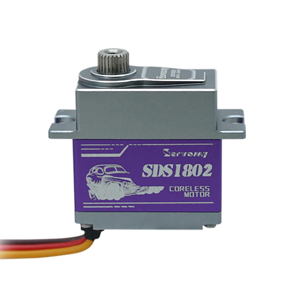 SDS1802 TRX4M Servo Aggiornamento - Servomotore RC Coreless ad alta coppia 8.4V 0.07S 180° IP67 impermeabile Full Metal Micro Servo per piccoli RC Crawler, Robot Modelli TRX