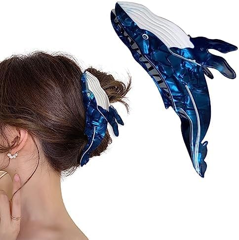 Amazon.com : Cyan Shark Claw Clip,Acetate Hair Clip,Small Hair Clips