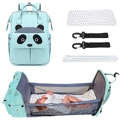 Bolsa De Pañales De Bebé De Dibujos Animados, Mochila Multifuncional Para Pañales, Cuna Plegable, Bolsa De Pañales De Viaje Portátil, Bolsa De Cochecito, Bolsa De Bebé, Bolsa De Pañales De Cuna Cover