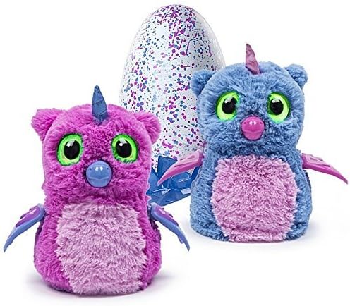 Hatchimal Owlicorn Pink/Blue with Handmade Pink Dress, Headband and Necklace