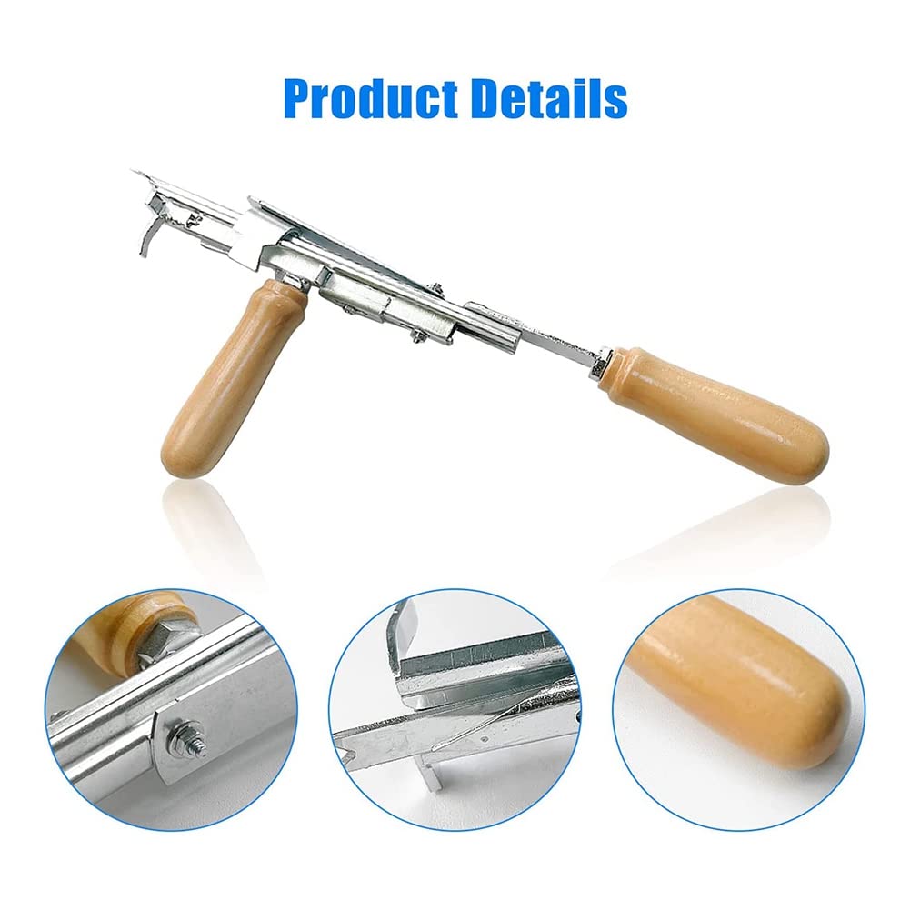Herramienta de Tufting Manual para Alfombras, Kit de Tufting Ajustable MáQuina de Tufting Hecha una Mano Velocidad Manual Tejido Industrial de Alfombras A