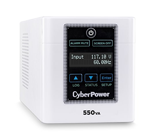CyberPower M550L Medical-Grade UPS System, 550VA/440W, 4 Outlets, AVR, Tower