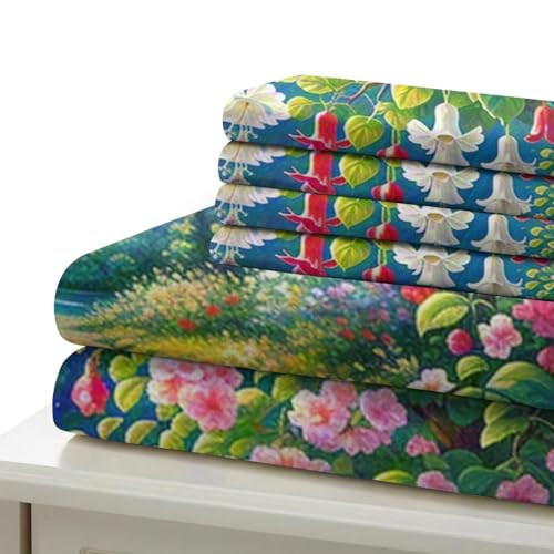 Parure de lit Fuchsie Hybrida housse de couette 220x240 cm en microfibre