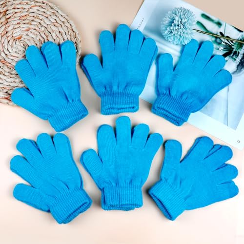 Image of ONESING 12 Pairs Kids Gloves - Warm Knitted Winter Gloves Bulk for Girls Boys | Children Gloves Designed for Cold Weather