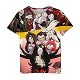 Hazbin Hotel Camiseta Manga Corta Hombre Alastor Hazbin Hotel Camiseta 3D Hombre Camisetas Pulsera O...