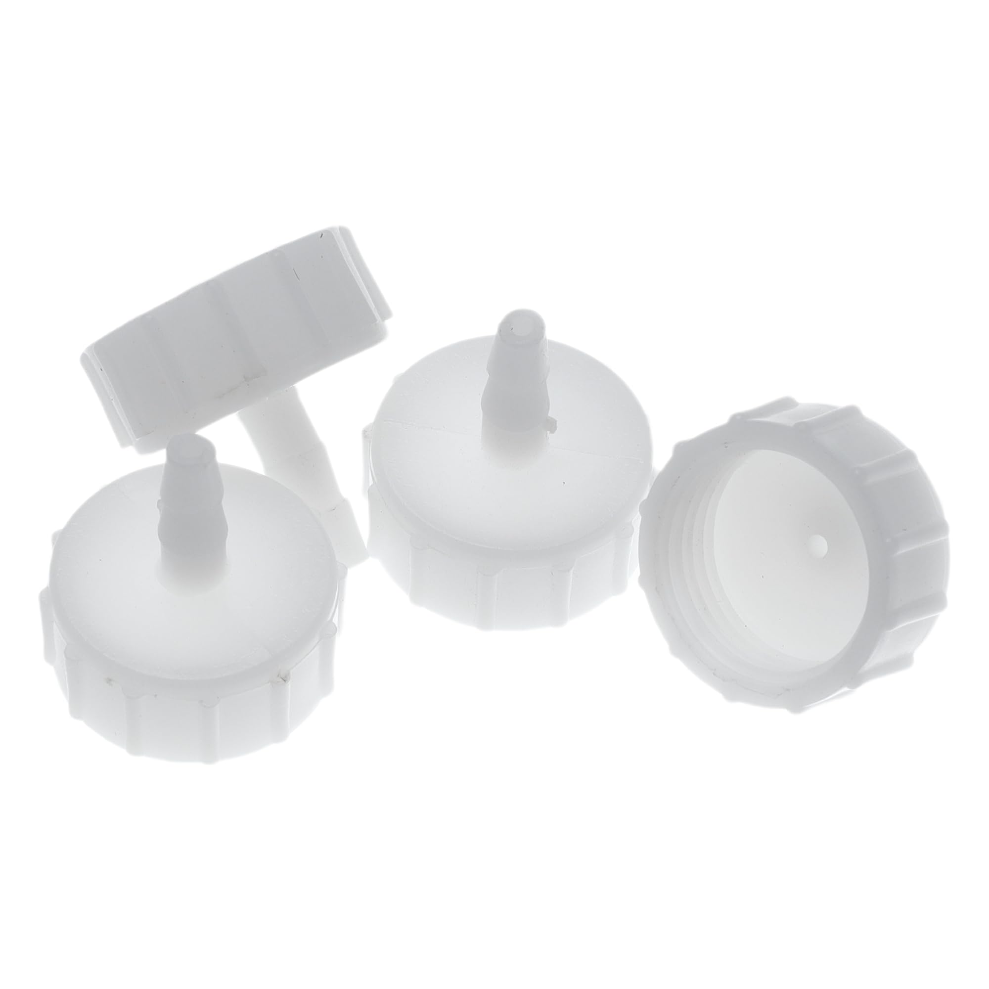 HOPESPANNER Plastic Hose Barb Fitting 15/64" Hose ID G1/2" Thread Female Barb Fitting Plastic 4 Pcs, White, 15/64"-G1/2"