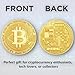 4 Pcs/Set Bitcoin Commemorative Collector Coin, Gold Plated Novelty Coins, Cryptocurrency Collectible Gift, Coin Thickness 3MM