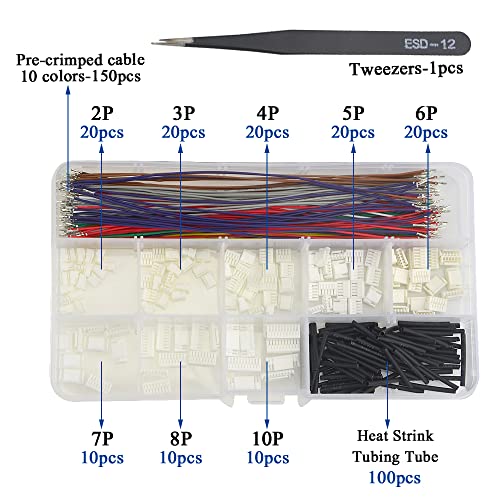 Kit de conectores GH 1.25 mm con 130 piezas y cables pre-crimpados miniatura 4