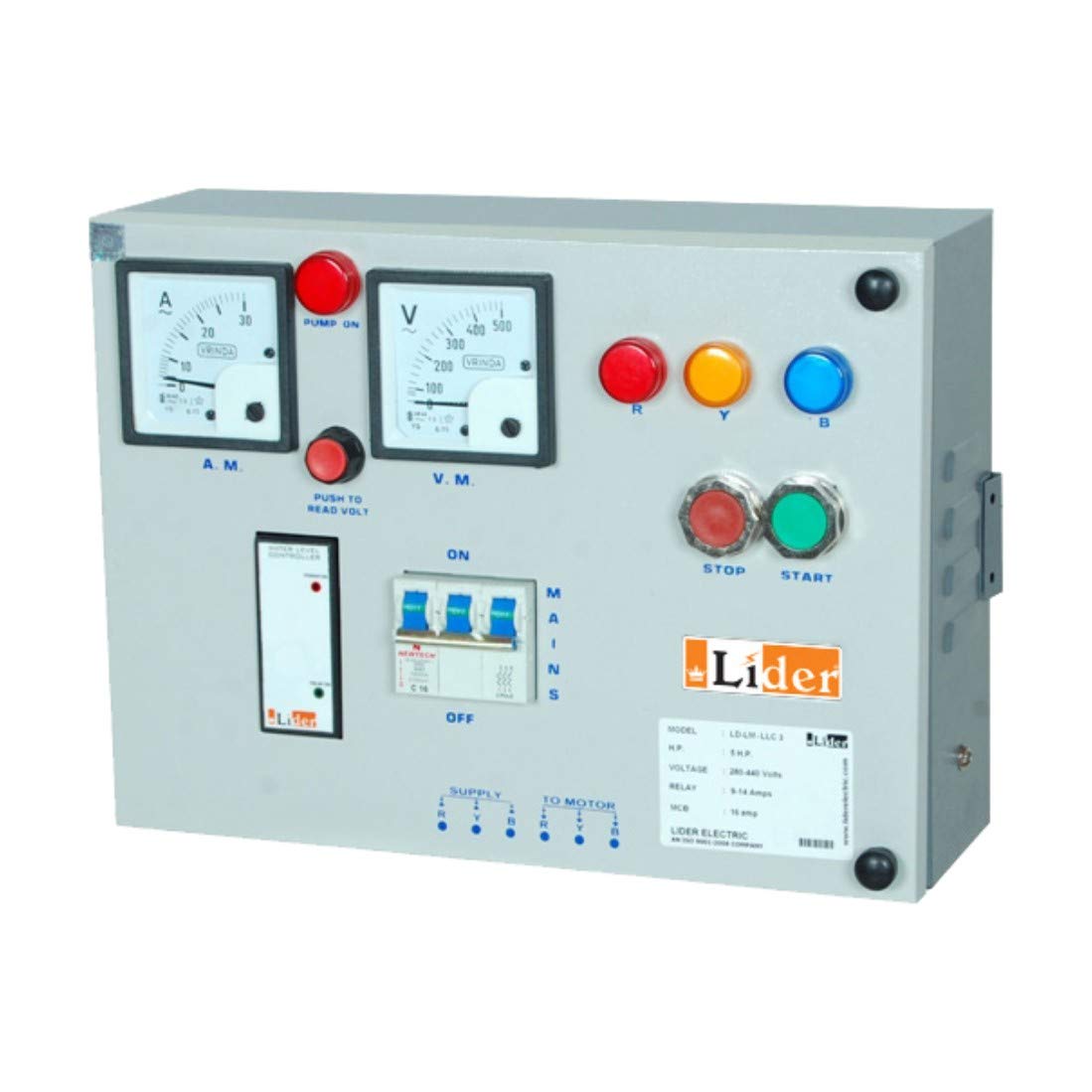 Buy LIDER [10 HP][ Three Phase Submersible Pump Starter] [LDLMAWST
