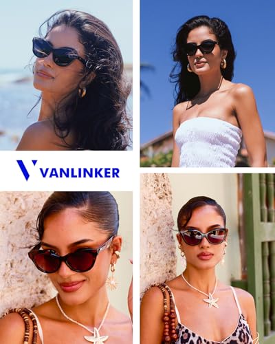 VANLINKER Retro Cat Eye Sunglasses for Women Polarized Vintage Cateye Shades VL98453