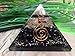 Black Tourmaline Orgone Pyramid Positive Energy Generator - Comes With Healing Stone/Chakra Stones and orgone generator - Used as Chakra Pyramid/meditation Pyramid to Bring Peace