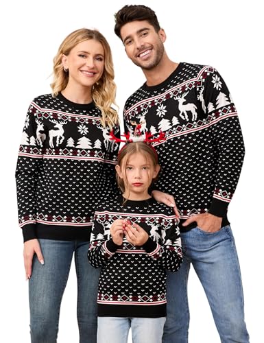 YesFashion Men's Elk Christmas - Holiday Winter Cozy, Knitted Festive...