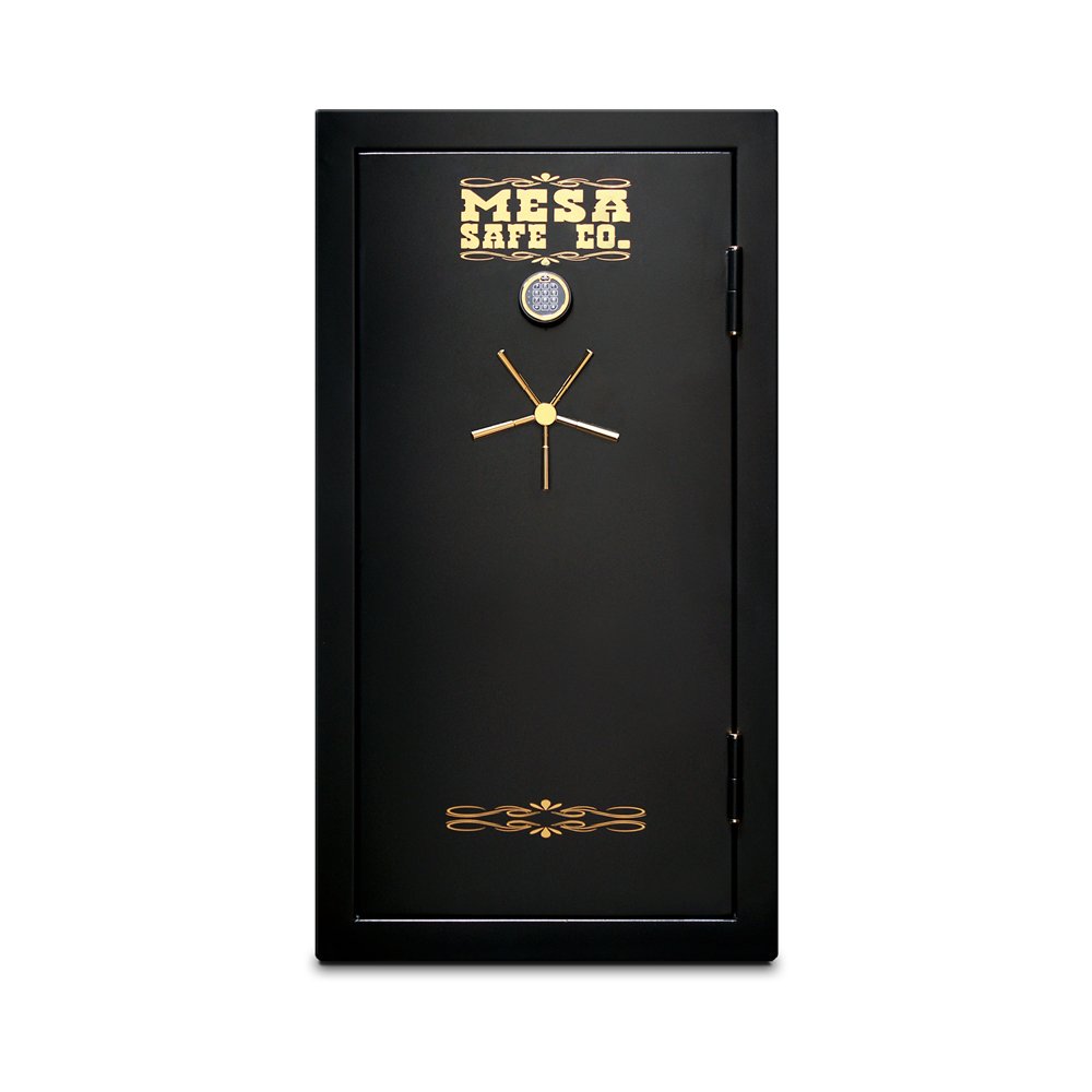 Mesa Safe MESA MBF6032E-P All Steel Burglary and Fire Safe with Electronic Lock by Mesa Safe Co. – 13.92 cu. ft., 14.4 cubic_feet, Alloy Steel, Textured Black, Model MBF6032-PE