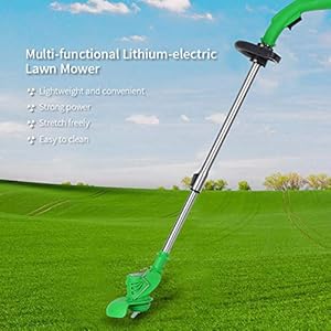 Accu-Grasmaaier 12V 2000Mah Elektrische Grastrimmer Draadloze Borstel Snoeischaar Tuingereedschap Met Mes Vervangengrasmaaier