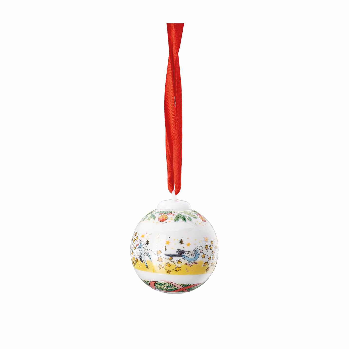 Hutschenreuther Multicoloured Porcelain Mini Ball 2024 Christmas Lights 4.5 Cm