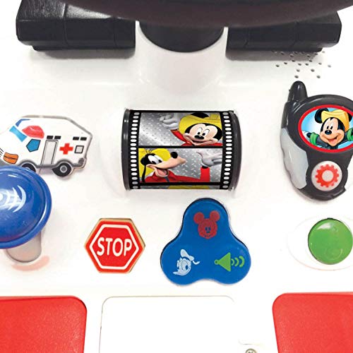 Kiddieland Disney Mickey Activity Fire Truck Ride-On