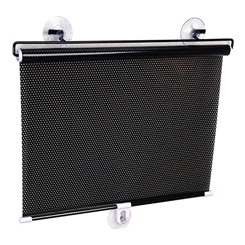 Xrdbfd Tende Avvolgibili Oscuranti Senza Foratura,tapparelle Oscuranti con Ventose per Finestra da Tetto,Tende a Rullo Parasole Nere a Scomparsa,persiane Temporanee 45x125/58x125cm,40x60cm/16 * 24in