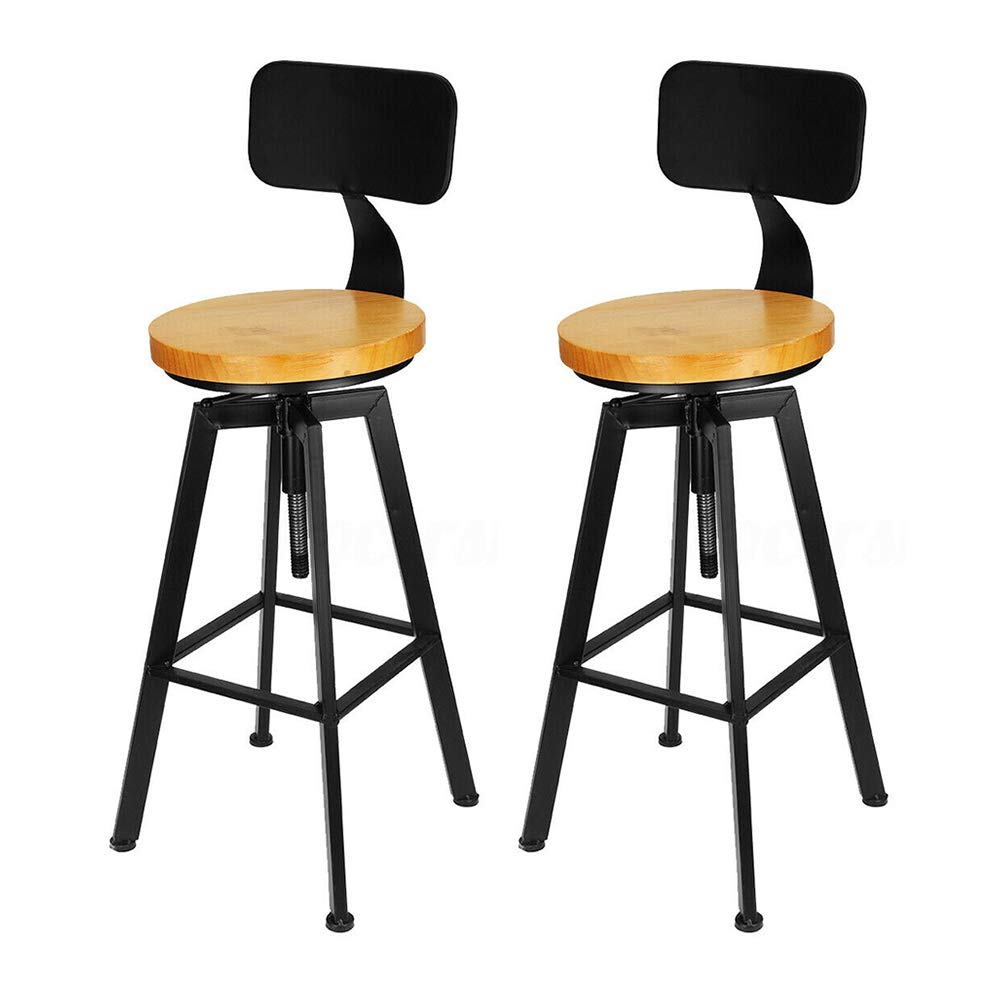 Tabourets de bar rétro au design élégant et finitions haut de gamme
