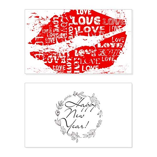 Tarjeta conmemorativa de San Valentín ideal para decorar cenas románticas de Año Nuevo