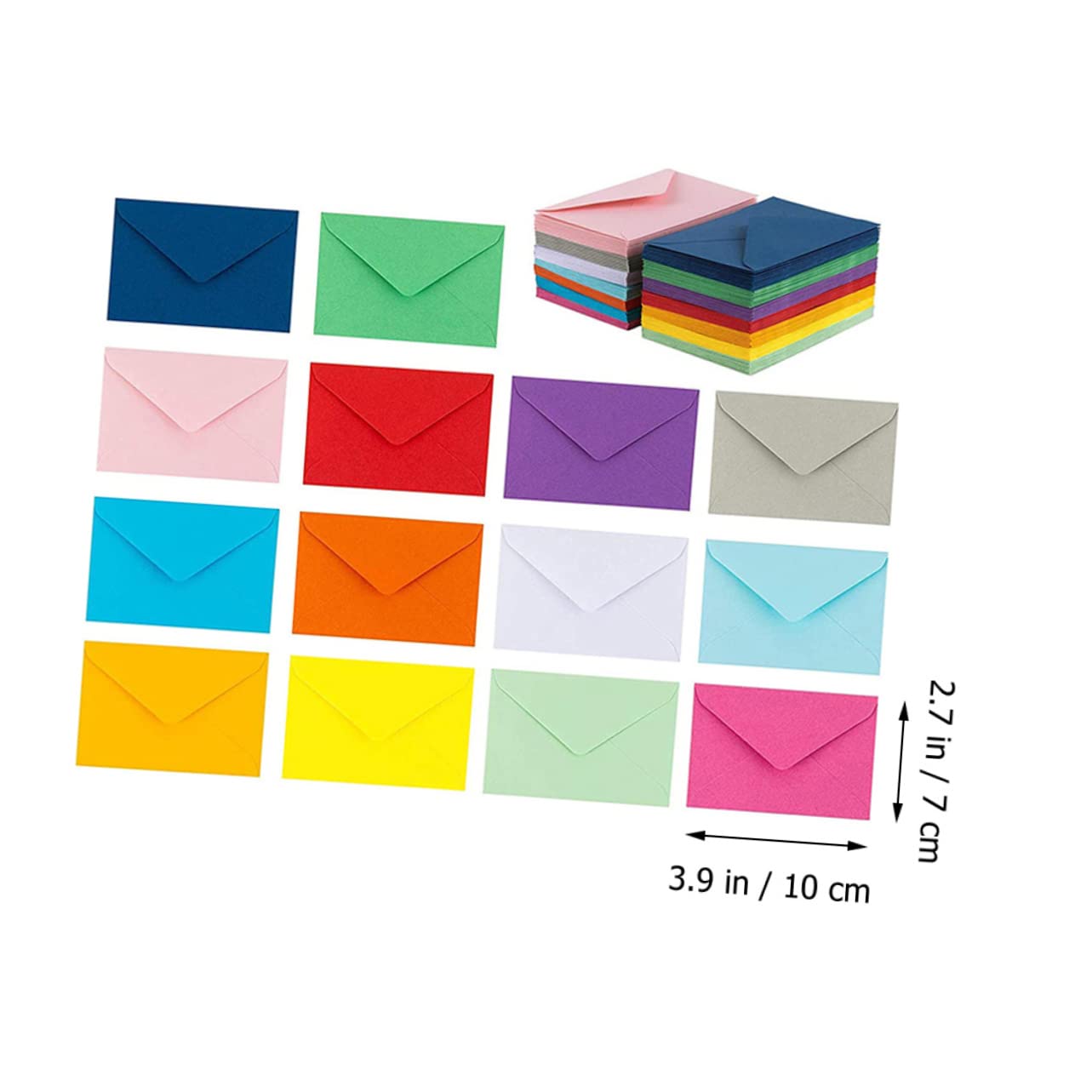 STOBOK 150stücke Pack Bunte Kuverts Für Karten Leere Farbige Briefumschläge Für Hochzeiten Geburtstage Kleine Notizen Und Glückwünsche