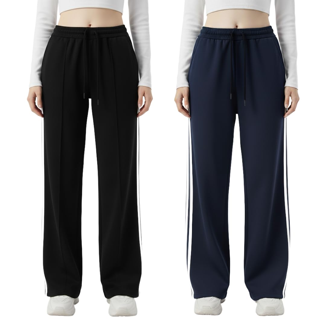 Women Jogger Pants – Cotton Stretchable Slim Fit Women Joggers with Elastic Waist & Drawstring | Ladies Track Pants/Bottomwear for Gym, Yoga, Running, Workout, Travel,Sports-Pack of 2-image-26