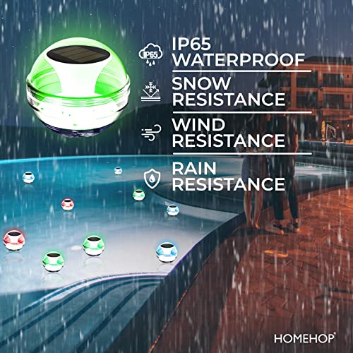 Homehop Solar Light Outdoor Floating Pool LED Decorative Waterproof RGB Lamp for Home, Garden, Outdoor, Fish Pond, Swimming Pool Automatic (Multicolor,ABS)