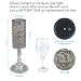 2 piezas de luces solares retro candelabro Lámpara de mesa solar para...