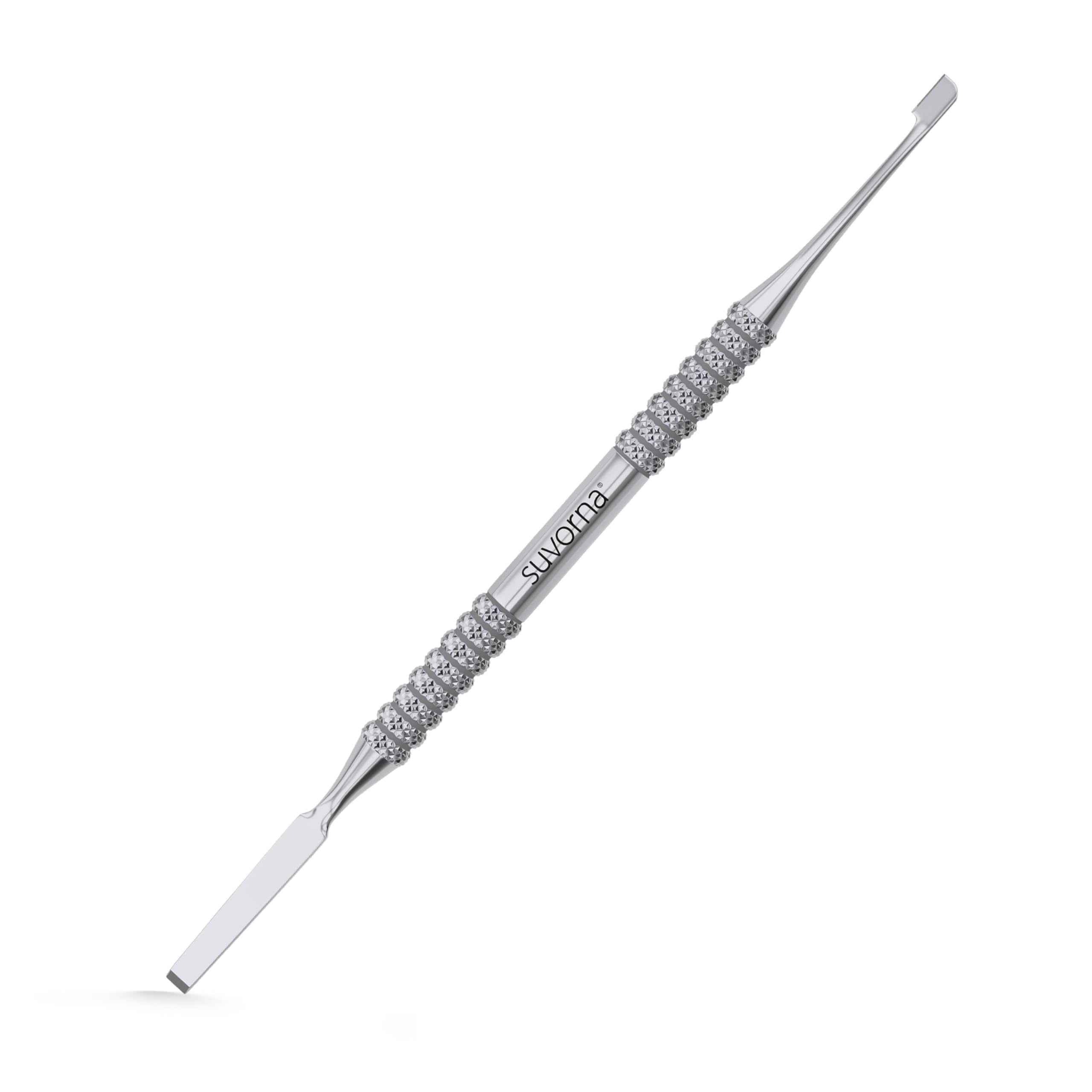Suvorna 2-in-1 Cuticle Pusher Tool and Cuticle Knife or Cuticle Cutter Empujador De Cuticula Profesional | Mini Cuticle Pusher, Metal Cuticle Pusher Stainless | Nail Cuticle Pusher Nail Design Tools