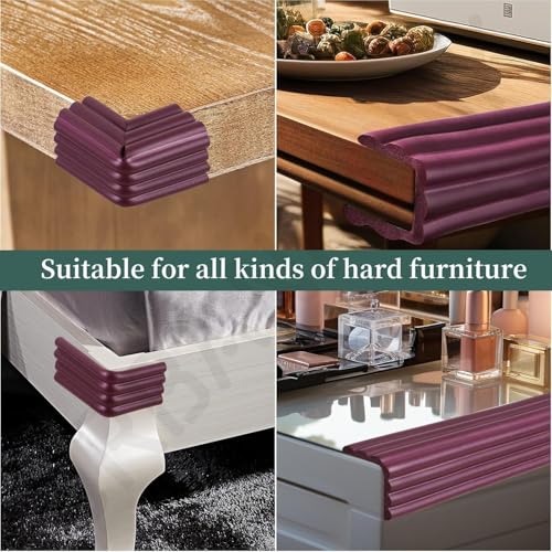 Image of Oudain-Corner Protector for Baby, Widen Edge Protector with Adhesive Backing, Baby Proofing Edge Corner Protectors Self Adhesive Furniture Corner Guard Bumper for Table, Desk, Fireplace (2 Meter)